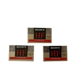 Set of 3 SA 60 TDK Cassette Recording Tapes High Bias Tech 2